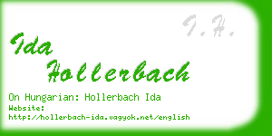 ida hollerbach business card